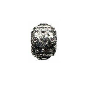 Pandora Easter Bunny Decorative Egg Bead Pink CZ Retired Athentic Charm